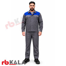 لباس کار مهندسی ایرانخودرویی طوسی سر شانه ابی gallery0