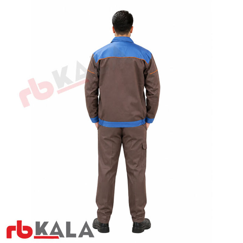 لباس کار مهندسی بوفالو طوسی_آبی gallery1