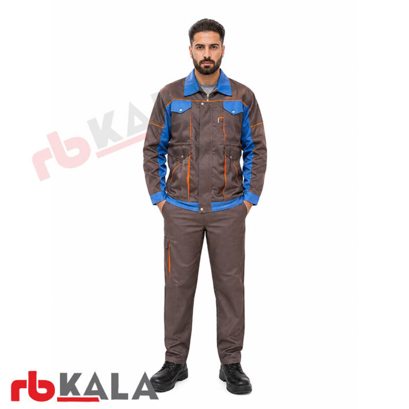 لباس کار مهندسی بوفالو طوسی_آبی gallery0